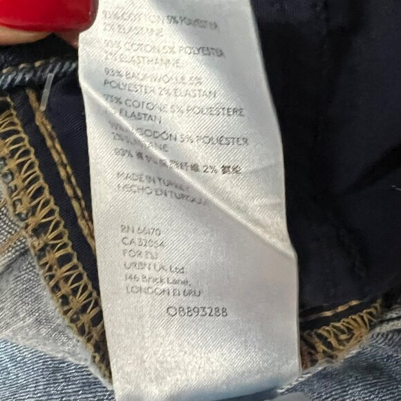 🟣🟣🟣 FREE PEOPLE "We The Free" Raw Hem Skinny High Rise Jeans - Picture 12 of 12